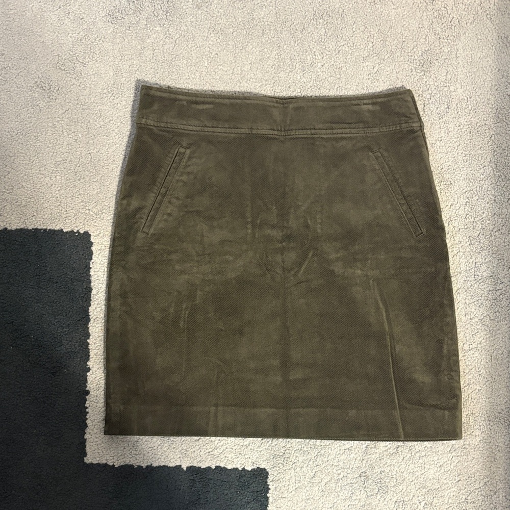 Talbots Women’s Olive Green Corduroy Skirt